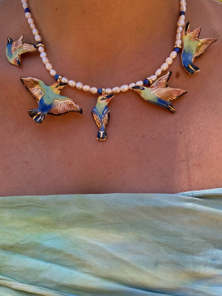 OVER THE RAINBOW BEE EATER Necklace - *Pre-order* - Image 3