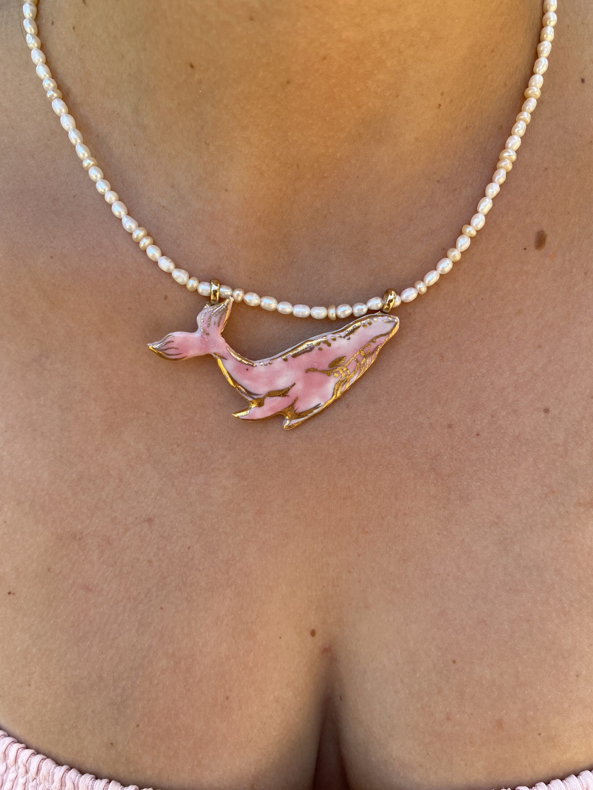 BLUSHING HUMPBACK WHALE- Custom Necklace - Image 2