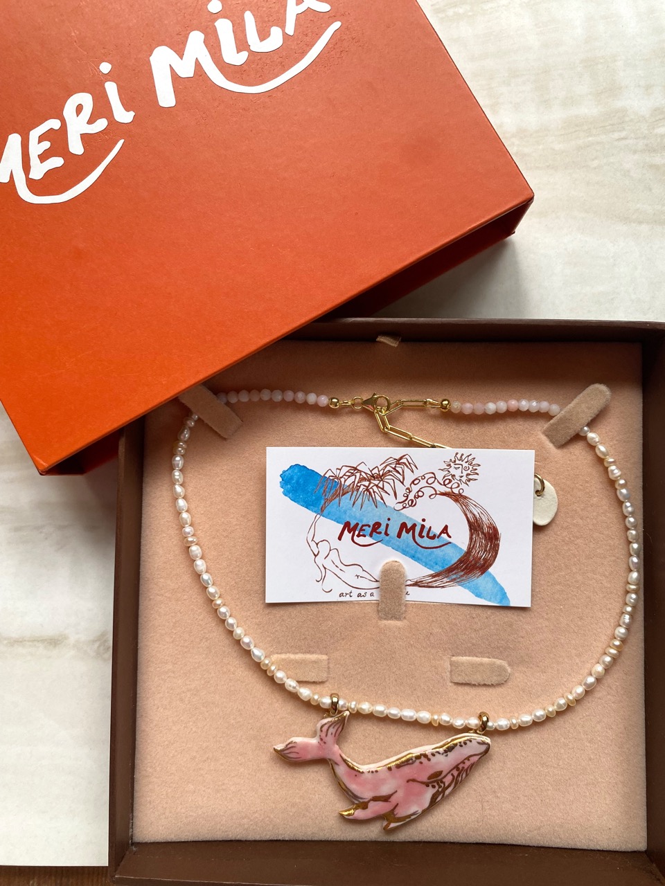 BLUSHING HUMPBACK WHALE- Custom Necklace - Image 4