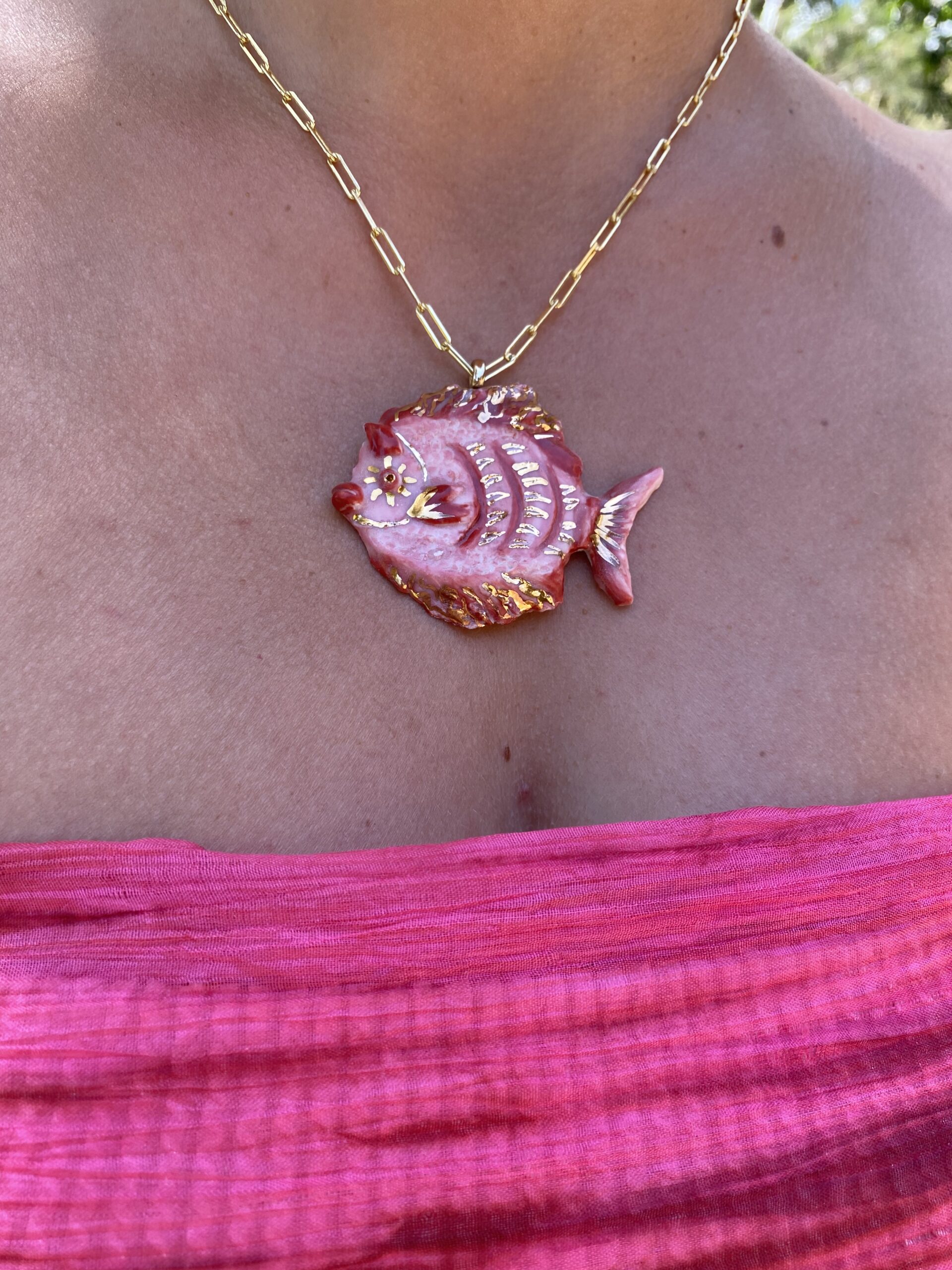 FIRE FISH - Custom Necklace - Image 2