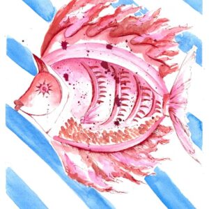 FIRE FISH- Art Print (unframed)