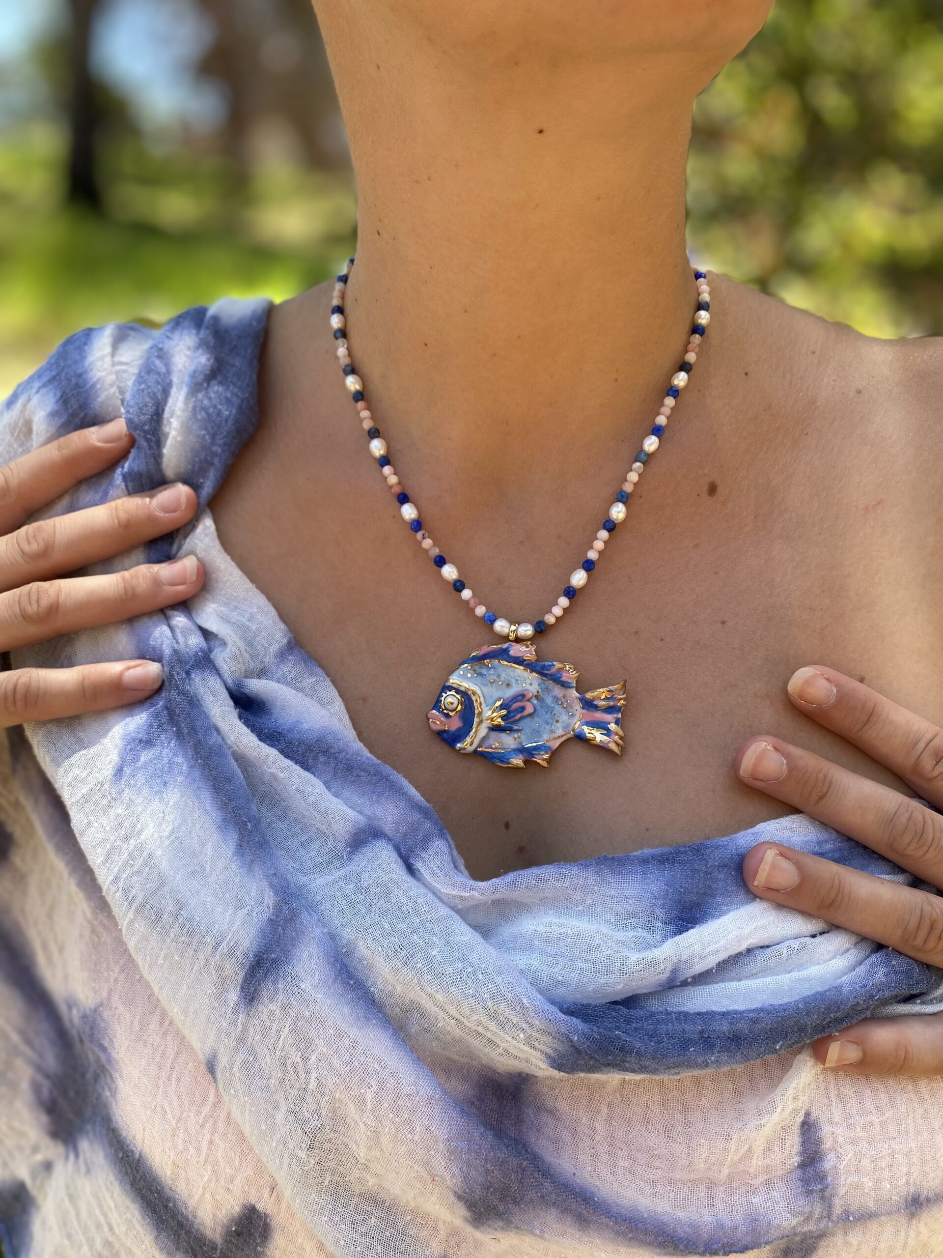 CROWN JEWEL FISH - Custom Necklace