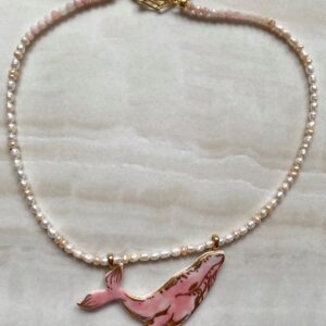 BLUSHING HUMPBACK WHALE- Custom Necklace