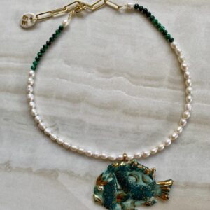 GREEN EMPRESS FISH - Custom Necklace